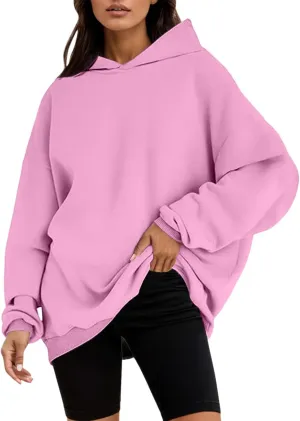 Womens Oversized Hoodies Teen Girls Long Sleeve Hooded Pullover Sweatshirts 2025 Trendy Fall Winter Outfits with Pocket