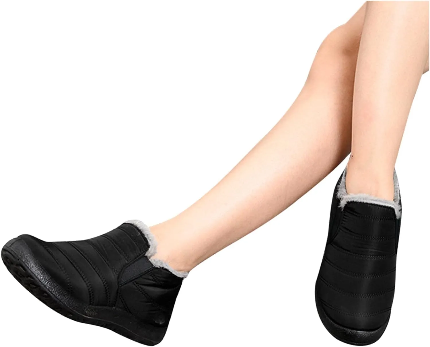 Women's Snow Boots Slip on Womens Insulated Waterproof Winter Snow Boots Cute Winter Boots for Women 2023 Wide Snow Boots for Women Wide Width Botas De Trabajo Para Mujeres Contra El Agua