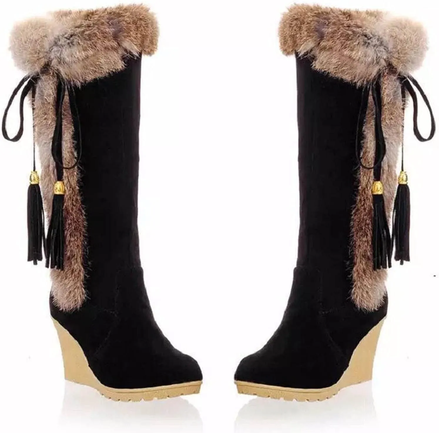 Womens Snow Boots Waterproof Snow Boots for Women Size 7 Wide Warm Winter Boots Women Size 11 Mid Calf Winter Boots for Women Waterproof Snow Non Slip Botas Termicas Para Mujer Con Casquillo