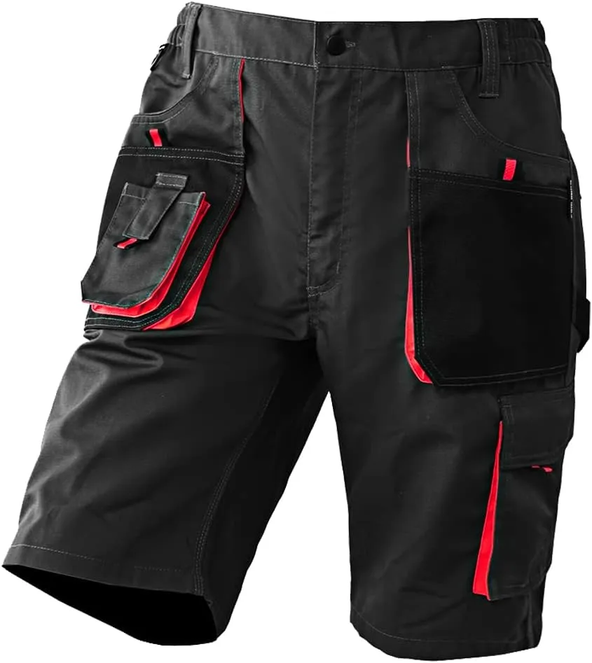 WORK IDEA Men's Work Cargo Shorts Outdoor Multi-Pocket Workwear Hiking Camping Travel Golf Causal