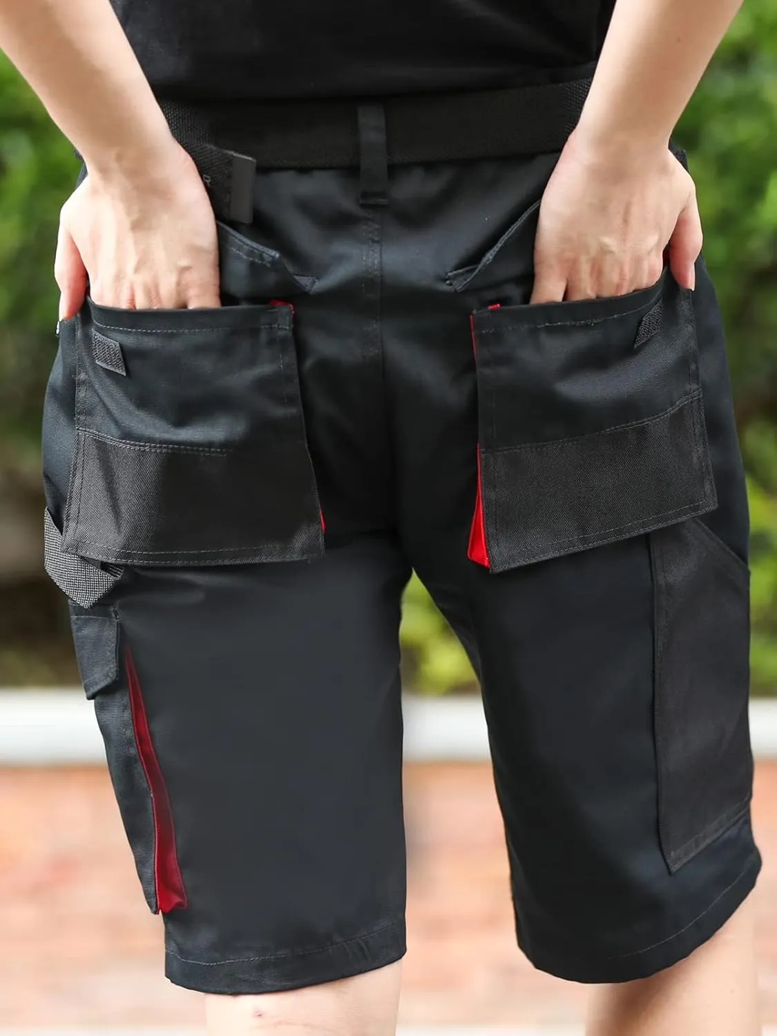 WORK IDEA Men's Work Cargo Shorts Outdoor Multi-Pocket Workwear Hiking Camping Travel Golf Causal