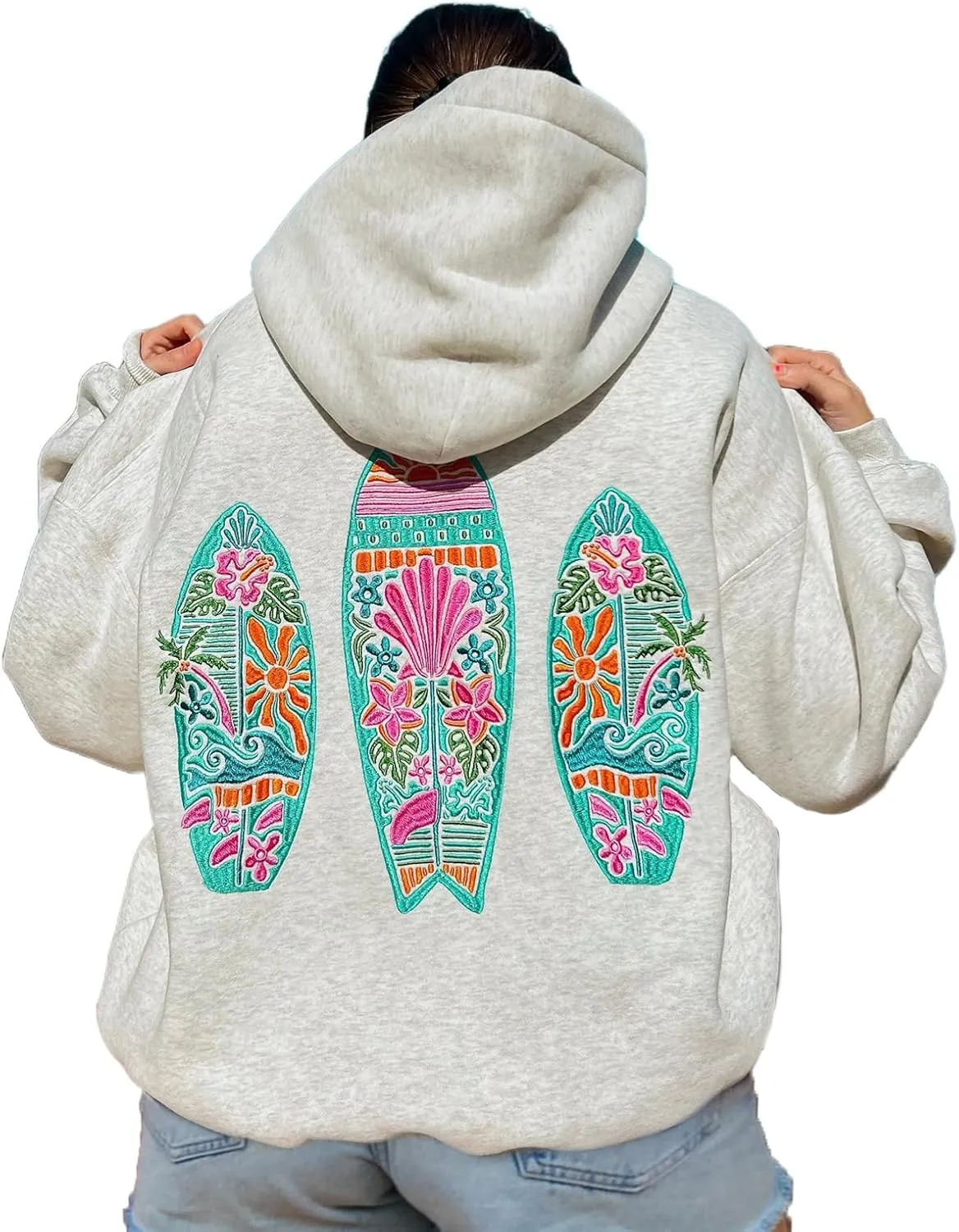 Y2k Hoodies Teen Girls Oversized Graphic Sweatshirt Women Pullover Tops Cute Embroidery Preppy Aesthetic Shirts