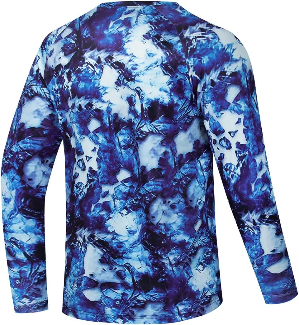 YIBIMOTTO Men's Fashion Fishing Sweatshirts Long Sleeve Running T-Shirts Quick Dry Cooling Outdoor Tee Tops