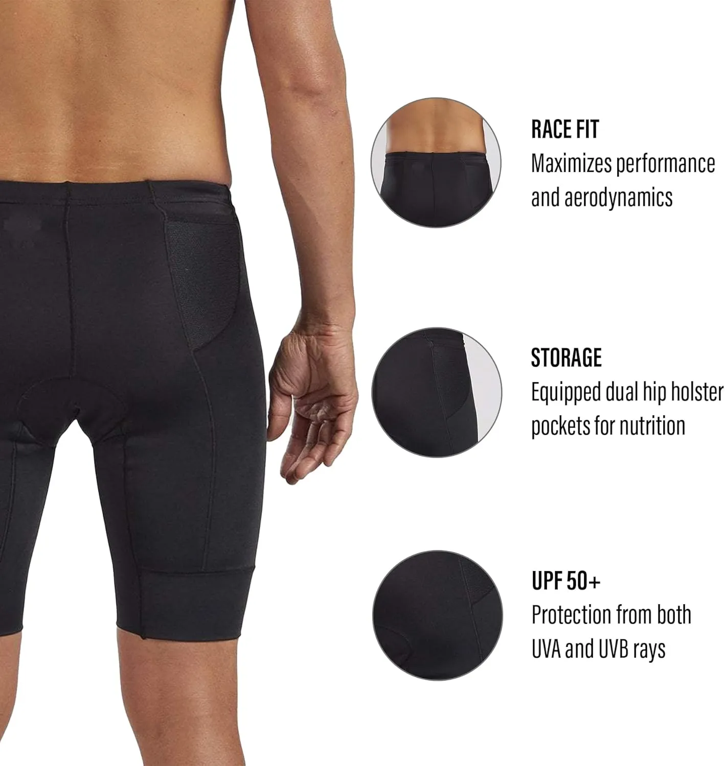 Zoot Mens Core 9-Inch Tri Shorts, Quick Dry Performance Triathlon Shorts with Cycling Chamois Pad, Pockets & UPF 50  Fabric